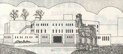 A cartoon jokingly representing how students gained entry to Senate House.[29]