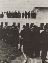 Police at Senate House.[28]
